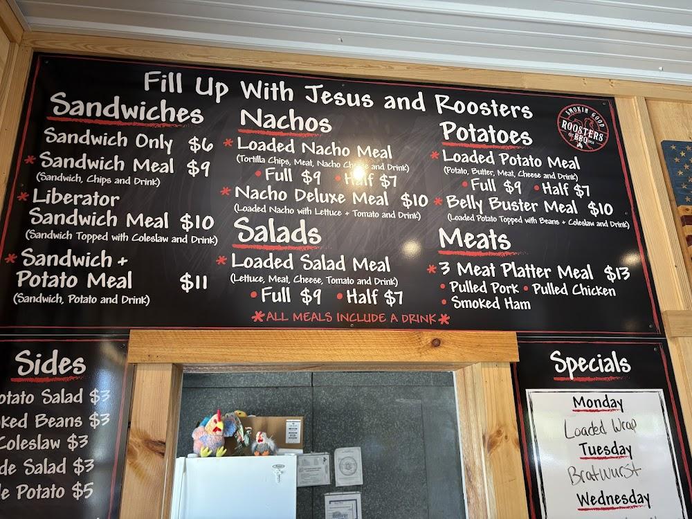 Rooster's BBQ Menu image 2